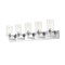 Z-Lite Savannah 5 Light Vanity, Chrome & Clear 462-5V-CH - alternate 3